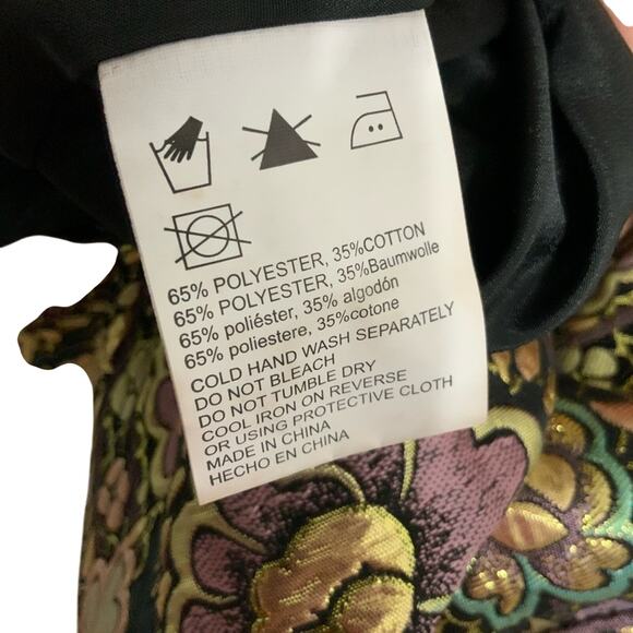 Ladakh Anthropologie opulence gold floral dress size 4 - Picture 8 of 9